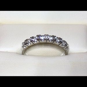 Sparkly 8-stone CZ Ring